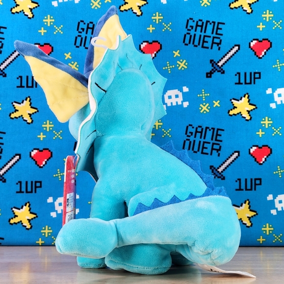 Jazwares Pokemon Vaporeon 8" UltraSoft Video Game Collectible Toy Plush NWT - Picture 5 of 8